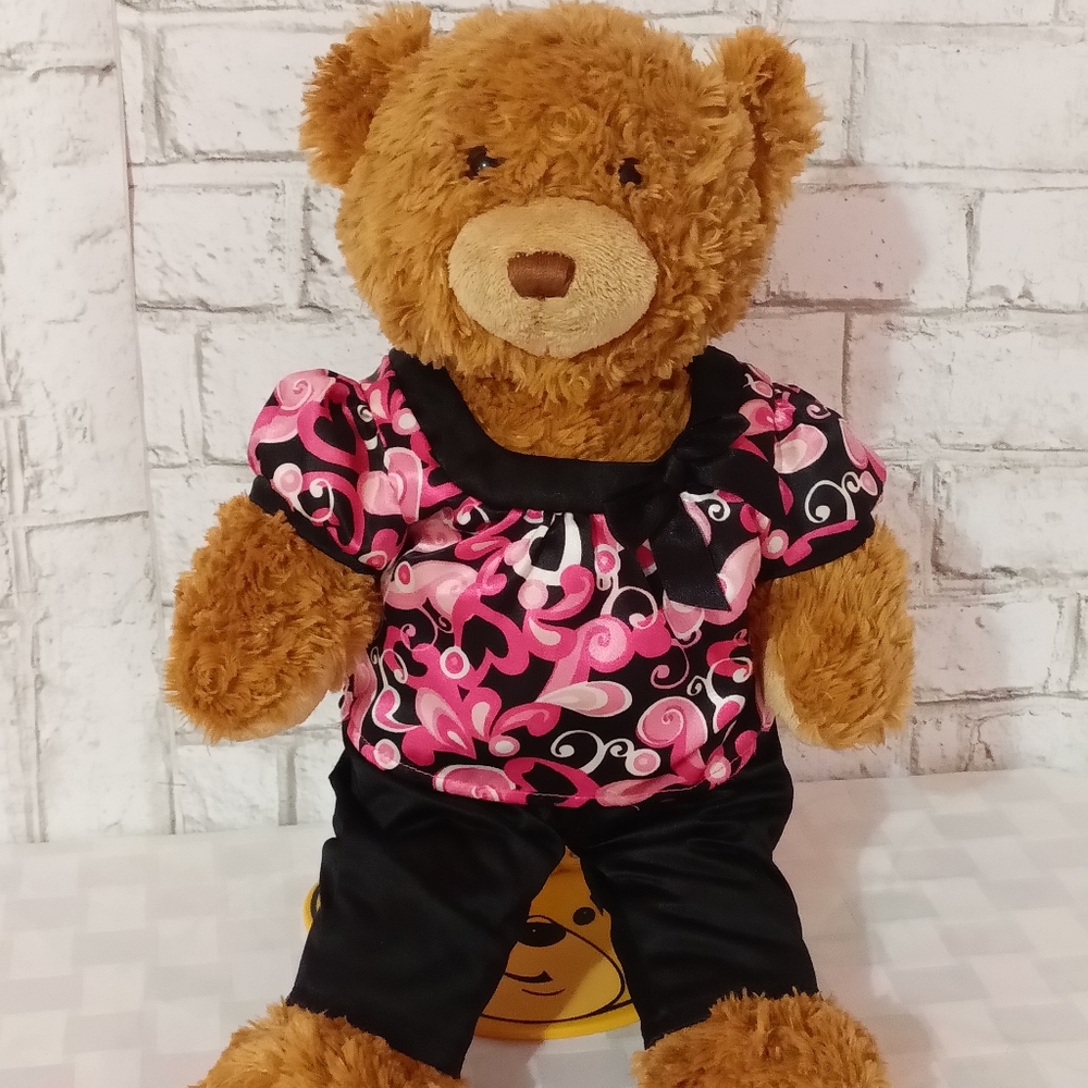 VTGBuild-A-Bear Workshop Plush Bear, Outfit, Display Stand 🧸